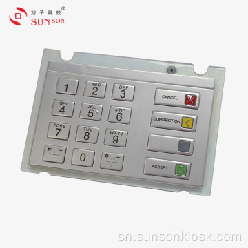 Anti-kuparadza Encryption PIN pad yekubhadhara Kiosk